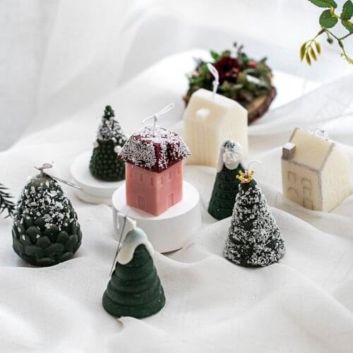 Christmas Silicone Mold Mousse Cake Mold Christmas Tree DIY Plaster Candle mold Baking Mold DIY Xmas Home Decor