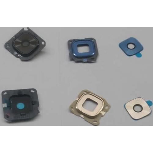 Camera Glass Lens For Samsung Galaxy C9 Pro Rear Back Camera Lens Cover with Metal Frame Holder Replacement Parts