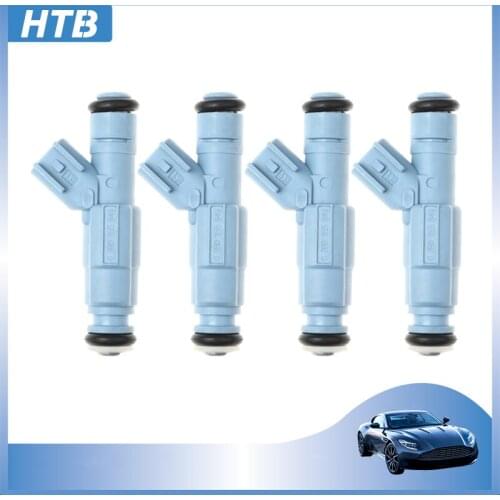 4Pcs Fuel Injector 0280155849 XF1E-A5B Fit For Jeep Grand Cherokee Dodge Dakota Durango Ram 1500 4.7L V8 2001-2007 Car Engine