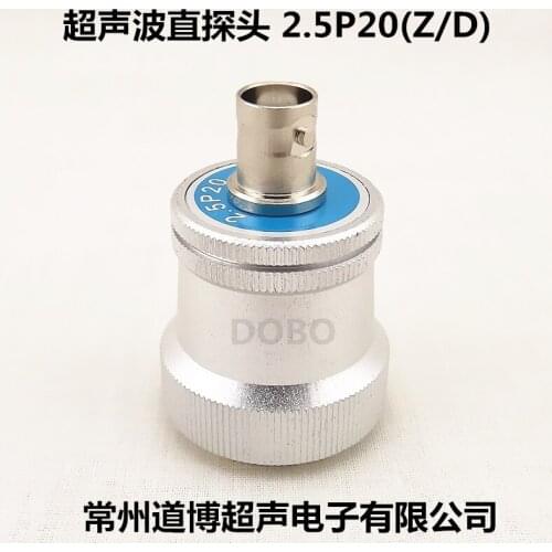 Ultrasonic Straight Probe 2.5P20 Flaw Detector, Single Crystal Probe UT Metal Flaw Detector Longitudinal Wave Transducer