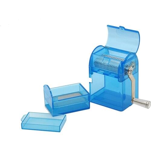 High quality Creative Plastic Herb Grinder Tobacco with Handle Cigarette Machine Tabaco Acessorios