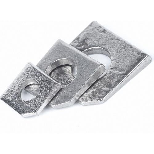 1pcs M6 M8 M10 M12 M14 M16 M20 M22 M24 M27 M30 A2 304 Stainless Square Bevel Washers Square Taper Gasket For Slot Section GB853