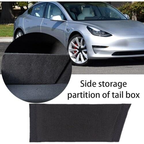 1Pc Car Trunk Partition Organizer Board for Tesla Model 3 2019 2020 2021 Boot Storage Partitions Side Divider Baffle Accessories