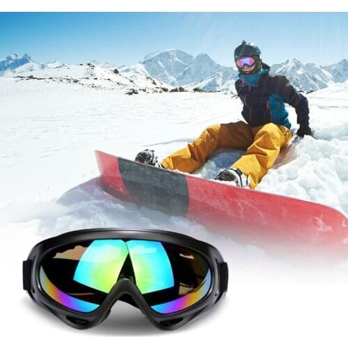 1pcs Winter Ski Snowboard Goggles Mountain Skiing Eyewear Glasses Outdoor Sports Snowmobile Moto Cycling Sunglasses Anti-fog Ski