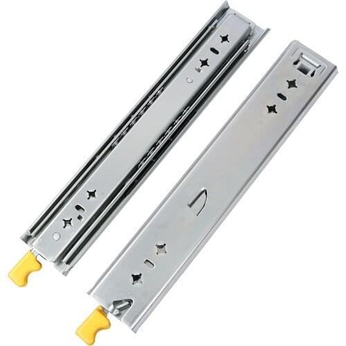 2Pcs Drawer Runners With Lock Heavy-duty Drawer Slide With Lock Bearing Capacity Full Extension Industral Slide Drawer Equipment