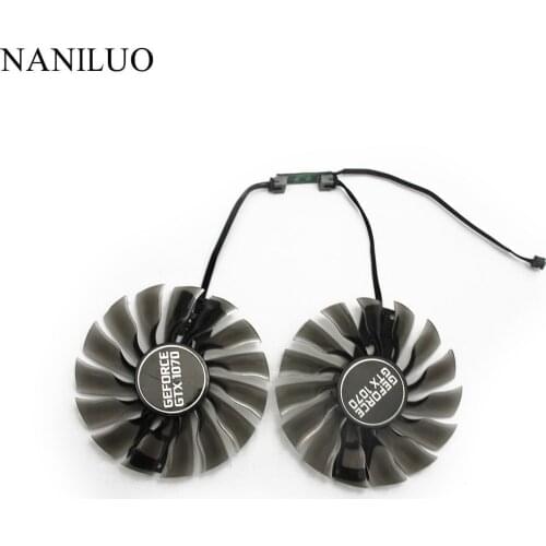 2pcs/set Palit gtx1070 gtx1080Ti GPU VGA Alternative Cooler Fan For GeForce GTX1080 Ti GTX 1070/1080 Grahics Card As Repalcement