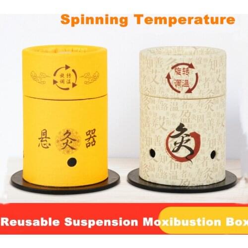 5pcs Reuse Moxibustion Box Paper Stickers Moxa Sticks Burner Heating Meridian Acupuntura Point Chinese Therapy Moxa Tube