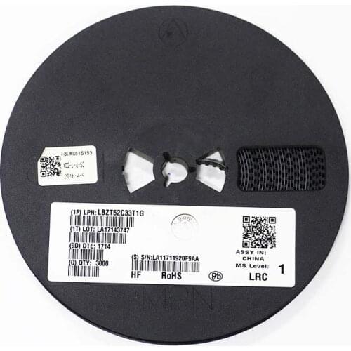 50PCS Zener diode LBZT52C33T1G 33V 0.5W(500mW) SOD-123 LBZT52C33T1G