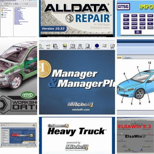 Auto repair data Alldata 10.53 Mit/chell heavy truck ect all data software 49in1 software 1tb hdd usb3.0 mit/chell OD 2015v ATSG