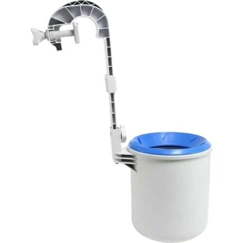 HOT Pool Surface Skimmer Automatic Cleaning Basket Floating Leaves Debris Collector