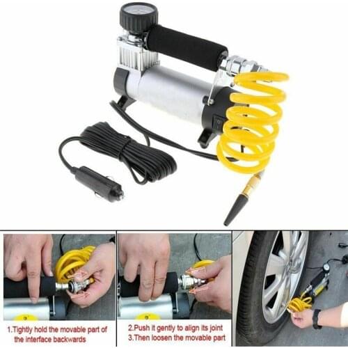 DC 12V car tire inflator 100PSI car air pump 35 l / l car pump 100W air compressor car bike motorcycle