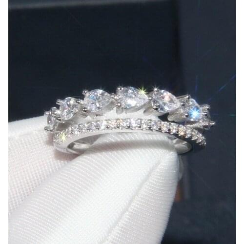 Кольца с кристаллами Baoyocn China At AliExpress