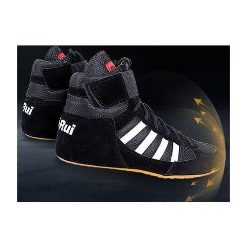 [TB04]Boxing shoes mens low to help Sanda shoes high to help fighting training shoes wrestling shoes ankle boots boots boxing s