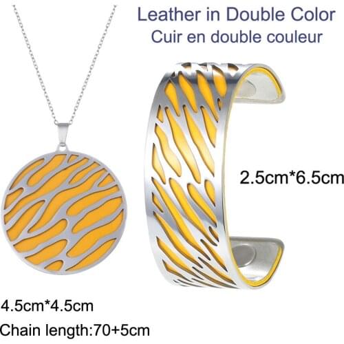 Cremo Cuff Bracelets Manchette Argent finish Bracelets Necklace For Women Jewelry Interchangeable Leather 2020 New