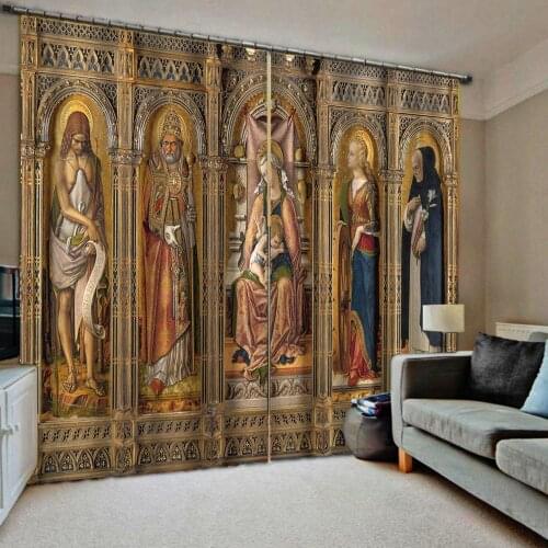 Photo Fashion Customized angel 3D curtains For Living room bedroom Blackout Drapes