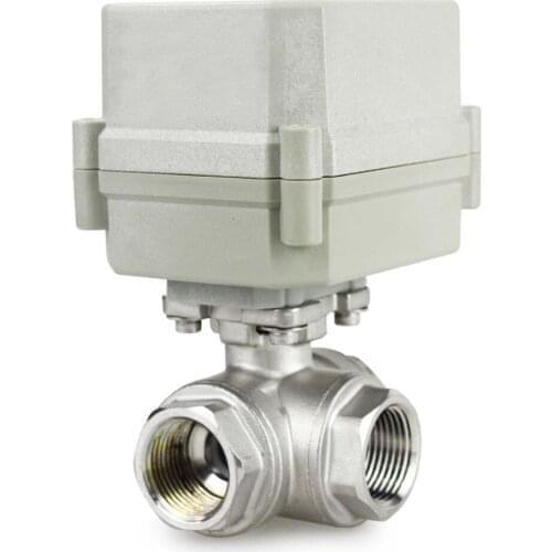 HSH-Flo 1" DN25 3 Way SS304 Motorized Ball Valve, Electrical Ball Valve