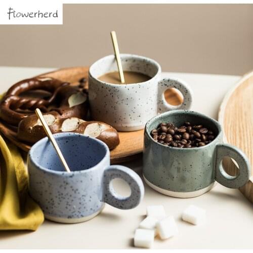 Ceramic Mugs Coffee Mug Tea Mug Creative Retro Coffee Cup Coffeeware Handle Breakfast Cup Water Cup Tumbler Cup Mugs Coffee Cups