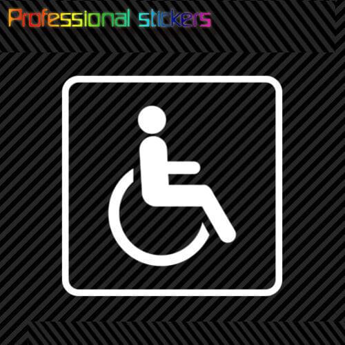 Handicap Sticker Die Cut Decal Self Adhesive Vinyl Wheelchair Accessible #2 for Car,RV,Motorcycle,Laptops,office Supplies