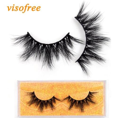 Visofree 5D Mink Lashes Cruelty-free Mink 3D Eyelashes Handmade Full Strip Lashes Crisscross False Eyelash Makeup Eyelashes 6D81