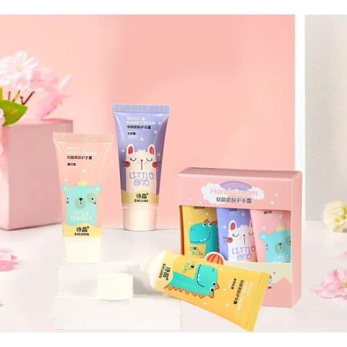 2020 New Soft and Cute Skin Hand Cream Set of Boxes 3 Pieces Install Refreshing Jasmine Moisturizing and Not Greasy Hydrate