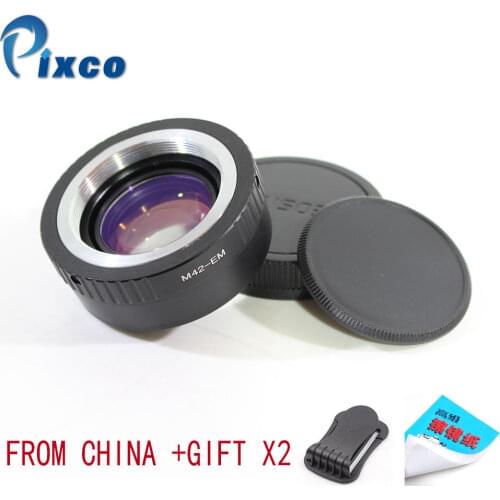 Pixco For EF-EOS M Focal Reducer Speed Booster Turbo Adapter Suit For M42 Lens to Canon EOS M M6 M5 M10 M3 M2 M for Dropshipping