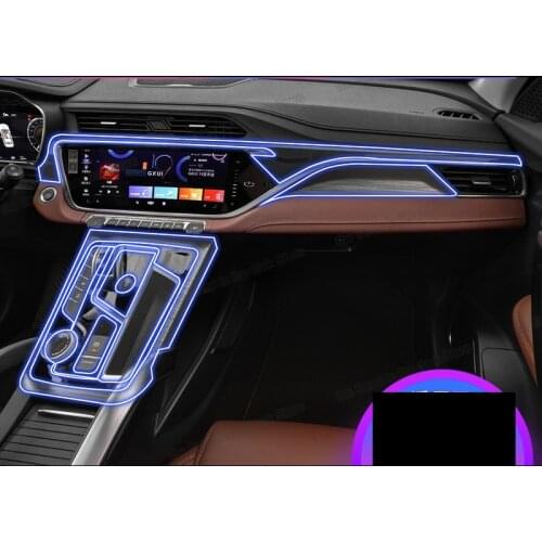 Lcd TPU Car Interior GPS navigation dashboard screen anti-scratch Film gear Protective Sticker For geely atlas boyue pro