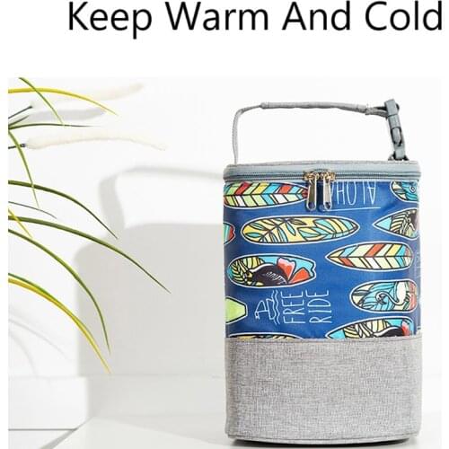 Portable Baby Feeding Milk Bottle Warmer Thermal Bottle Insulation Tote Hang Bag