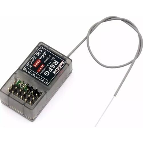 New style RadioLink RC6GS 2.4G 6CH Car Controller Transmitter+R6FG Gyro Inside Receiver For RC Car Boat