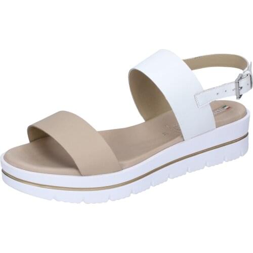 TREDYS sandals women synthetic leather beige