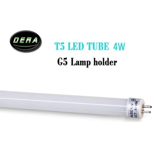4pcs T5 1ft 4W LED tube light G5 DC12V 300mm 330mm built-in driver Fluorescent Replacement Tube Light Bulb living room 0.3m