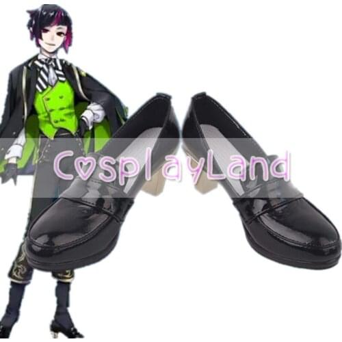 Twisted Wonderland DIASOMNIA Lilia Cosplay Boots Shoes Black High Heel ShoesCostume Customized Accessories Halloween Party Shoes