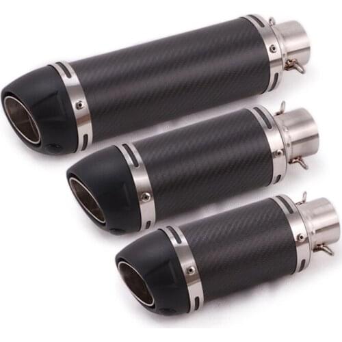 Universal 38-51 mm Motorcycle Exhaust Muffler Pipe Carbon Fiber Escape with Removable Db Killer for FZ6 FZ8 ZX6R ZX10R YZF-R3