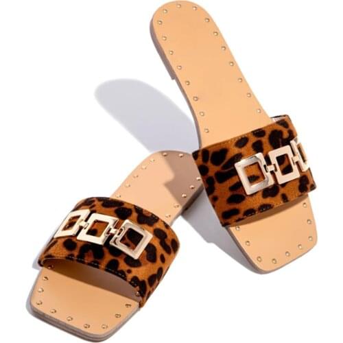2021 Summer New Womens Sandals Slippers Flat Open Toe Outdoor Slippers Women Fashion Buckle Beach Slides Shoes Chaussure Femme