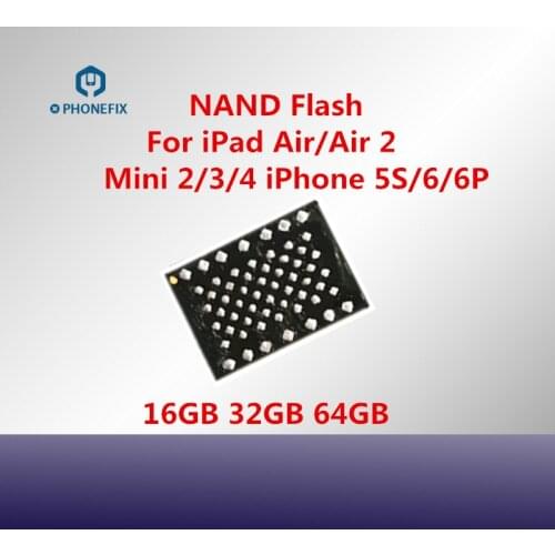 16G 32G 64G 128G Memory Chip for iPhone 5S 6 6P iPad Air 2 3 Mini 2 3 4 NAND Flash IC Memory Storage Upgrade Components Replace