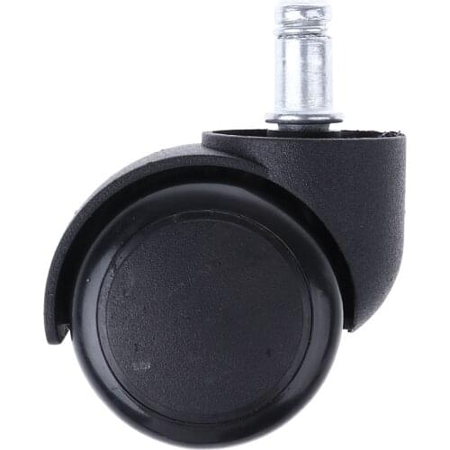 2'' Rubber Swivel Castor Wheels Trolley Furniture Casters Black