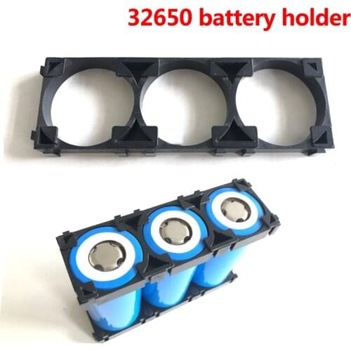 20/30/40/50pcs 32650 3x Battery Holder Bracket Safety Anti Vibration Plastic Brackets For 32650 Diy Battery Pack Spacer Holder