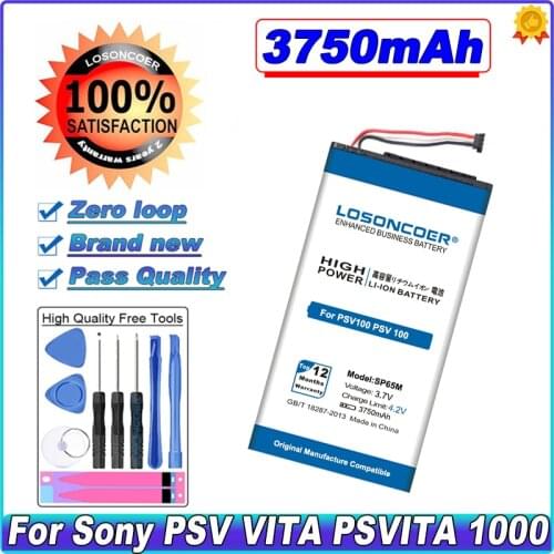 LOSONCOER SP65M 3750mAh Battery For Sony PSV VITA PSVITA 1000 psv1000 SP65M PCH-1001 PCH-1101 Battery~In Stock