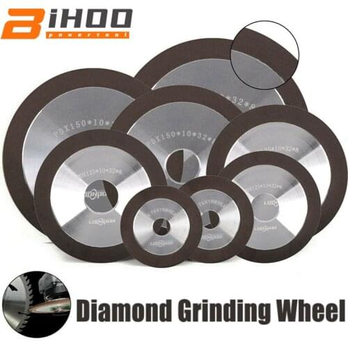 100mm/125mm/150mm Diamond Grinding Wheel Grinding Circl for Tungsten Steel Milling Cutter Tool Sharpener Grinder 1Pc 150-320grit