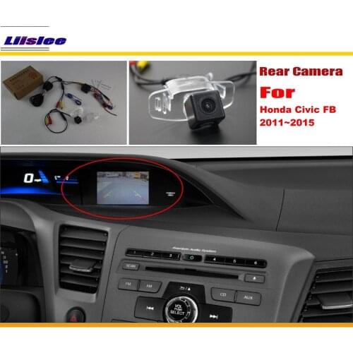 Car Back Up Reverse Camera Sets For Honda Civic (FB) 2011 2012 2013 2014 2015 Rear View Parking C RCA Original Screen Compatible