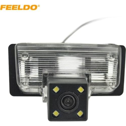 FEELDO Car Rear View Camera with LED light for Nissan/Teana/Paladin/Tiida/Sylphy Reversing Parking Camera #CT-4056