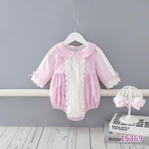 Baby Girls Bodysuits Autumn Princess Newborn Baby Clothes For 0-2Y Girls Long Sleeve Jumpsuit with Hat Kids Baby Outfits A647