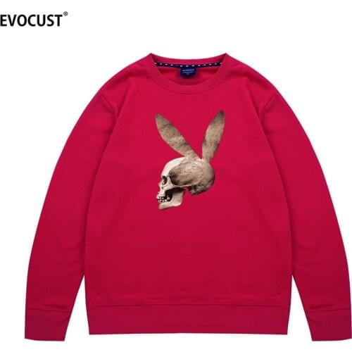 Skull Playboi Carti Hip Hop guys rap Vintage Harajuku Graphic Funny Rapper Sweatshirts Hoodies men women unisex Combed Cotton