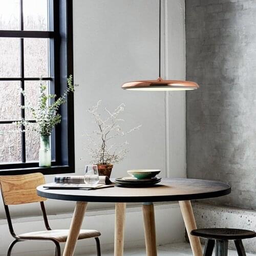 The Danish designer LED the UFO light Scandinavian minimalist ultra-thin restaurant bar table decorations droplight