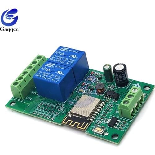 DC 5V/8-80V ESP8266 Dual Channel WIFI Relay Module 12V ESP-12F Development Board For IOT Smart Home Phone APP Switch Controller