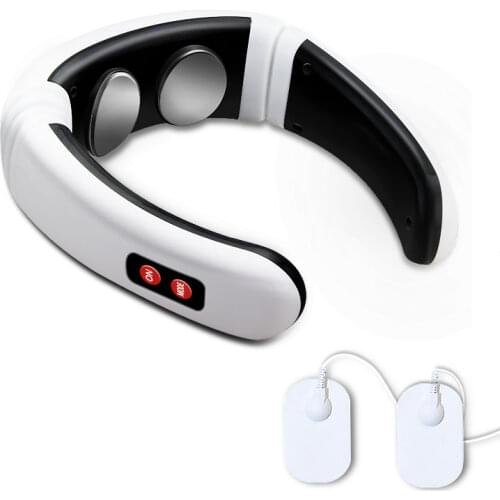 Electric Neck Massager EMS Pulse Back 6 Modes Power Control Far Infrared Heating Pain Relief Tool Reduce Pain Therapy