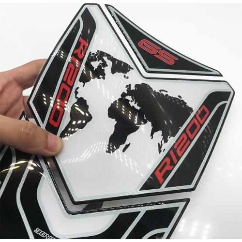 Hot Sell Motorcycle 3D Tank Pad Protector Sticker Fish Bone Sticker For BMW R 1200 GS R1200GS Adventure 2014 2015 2016 2017
