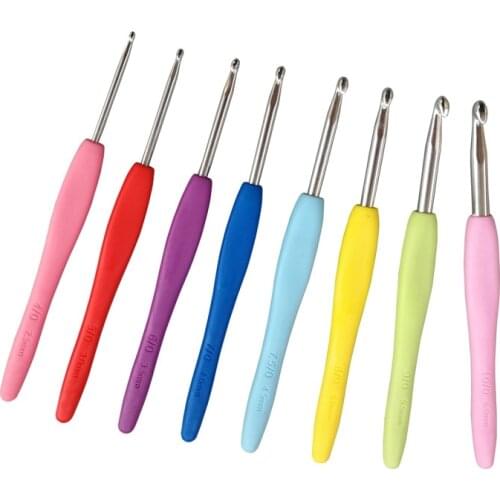 Knitting and crochet tools and accessories Colorful aluminum set of knitting needles sewing kit so weave Crochet hooks so weave