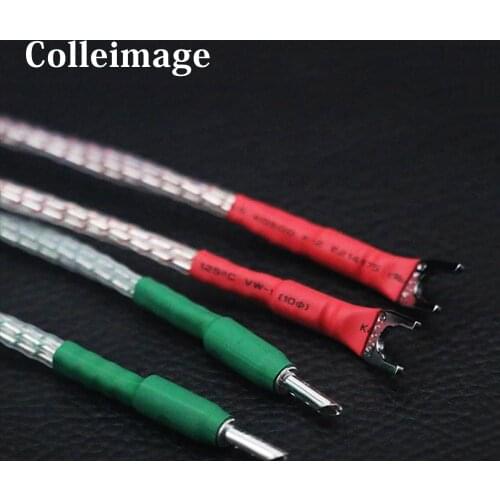 Colleimage Hifi Pair 7N Nordost Valhalla Audio Speaker Cable Gold Plated Banana to BFA Connector hifi speaker Cable