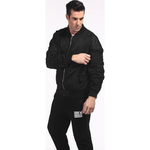 Streerwear Hip Hop MA-1 Air Force Pilot Military Tactical Sliod Black Women Unisex Coat Winter Warm Motorcycle Bomber Jacket Men