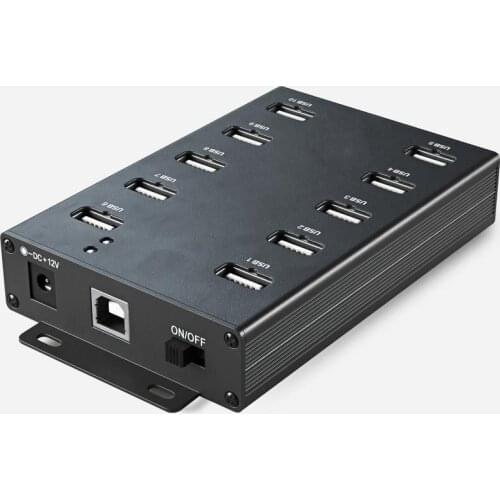 Ladagogo 10 Ports Hub USB 2.0 port usb hub High Speed Adapter Extension Cable Plug & Play PC Laptop